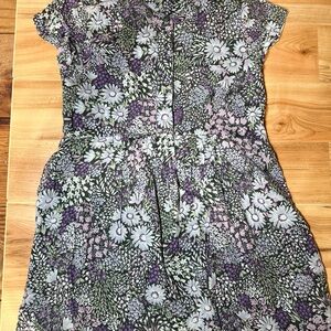 GapKids Floral Dress in Purple and Green